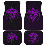 Wonderful Purple Dragon Celtic Symbol Car Floor Mats 211101 - YourCarButBetter