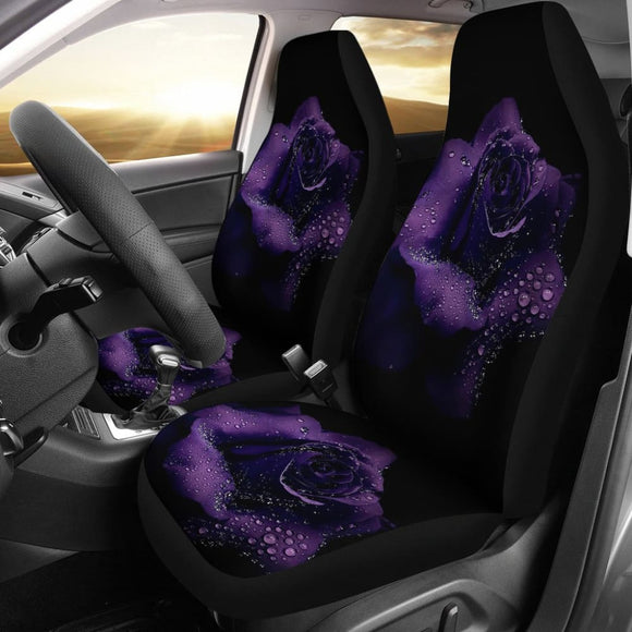 Wonderful Purple Rose Bush Floral Lovers Car Seat Covers 211101 - YourCarButBetter