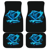 Wonderful Sapphire Rose Bush Floral Lovers Car Floor Mats 211101 - YourCarButBetter