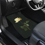 Wonderful White Rose Bush Floral Lovers Car Floor Mats 211101 - YourCarButBetter