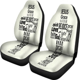 Word Cross Car Seat Cover 184610 - YourCarButBetter