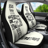 Word Cross Car Seat Cover 184610 - YourCarButBetter
