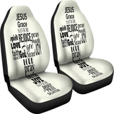 Word Cross Car Seat Cover 184610 - YourCarButBetter