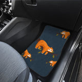 World is Sleeping Just Lazy as Sloth Car Floor Mats 210906 - YourCarButBetter