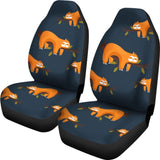 World is Sleeping Just Lazy as Sloth Car Seat Covers 210906 - YourCarButBetter