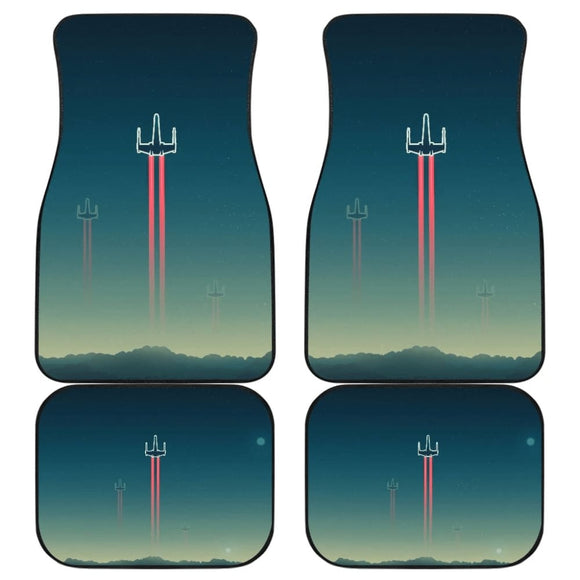 X-wing Starfighter Star Wars Minimal Car Floor Mats 094201 - YourCarButBetter