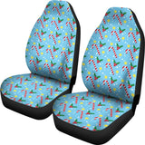 Xmas Candy Cane Yellow Star Car Seat Covers 212303 - YourCarButBetter