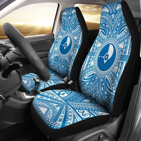Yap Car Seat Cover - Yap Coat Of Arms Polynesian Flag Color 105905 - YourCarButBetter