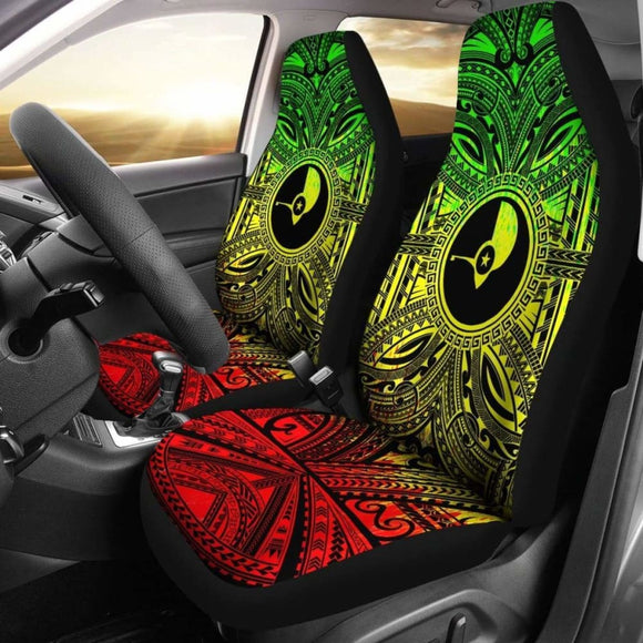 Yap Car Seat Cover - Yap Coat Of Arms Polynesian Reggae Style 105905 - YourCarButBetter