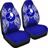 Yap Car Seat Cover - Yap Flag Map Blue - 105905 - YourCarButBetter