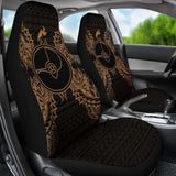 Yap Car Seat Cover - Yap Flag Map Gold - 105905 - YourCarButBetter