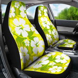 Yellow Aloha Flowers Car Seat Covers 153908 - YourCarButBetter