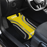Yellow Black Camaro White Letter Car Floor Mats 210603 - YourCarButBetter