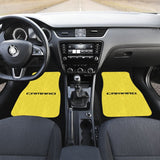 Yellow Camaro Black Letter Car Floor Mats 212802 - YourCarButBetter