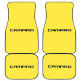 Yellow Camaro Black Letter Car Floor Mats 212802 - YourCarButBetter