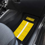 Yellow Camaro Letters Amazing Decoration Car Floor Mats 210807 - YourCarButBetter