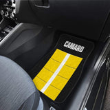 Yellow Camaro White Letters Amazing Decoration Car Floor Mats 210807 - YourCarButBetter