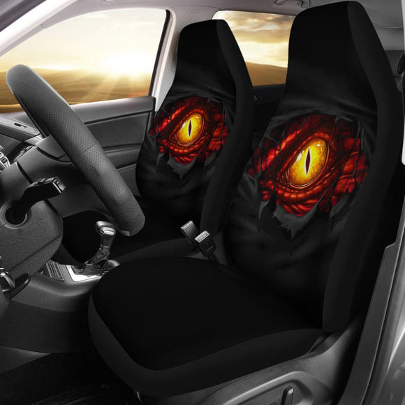 Yellow Dragon Eye Custom Car Accessories Car Seat Covers 211301 - YourCarButBetter