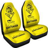 Yellow Kiss The Bartender Custom Grunge Style Car Seat Covers 211601 - YourCarButBetter