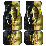 Yellow Perch Fishing Car Floor Mats 182417 - YourCarButBetter