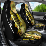 Yellow Perch Fishing Car Seat Covers 182417 - YourCarButBetter