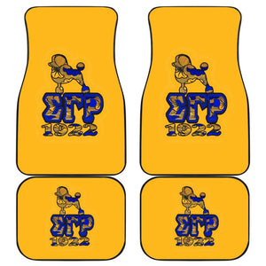 Yellow Sigma Gamma Rho Car Floor Mats 211405 - YourCarButBetter