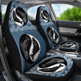 Yin And Yang Fishes Skull Fishing Car Seat Covers 182417 - YourCarButBetter