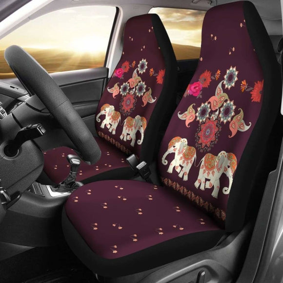 Yoga Elephant Car Seat Cover 202820 - YourCarButBetter