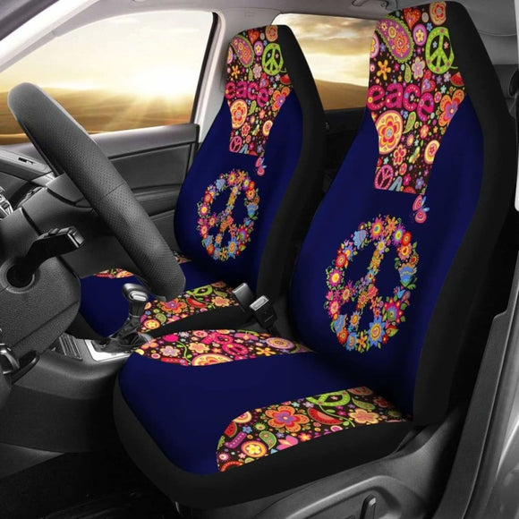 Yoga Peace Mandala Navy Car Seat Cover Amazing 105905 - YourCarButBetter
