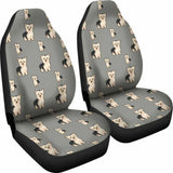 Yorkie Car Seat Cover Grey 221205 - YourCarButBetter