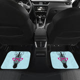 Zebra Wear Pink Glasses Car Floor Mats 212101 - YourCarButBetter