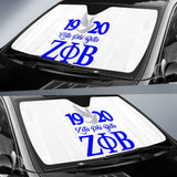 Zeta Phi Beta Custom Car Decoration Car Auto Sun Shades 211601 - YourCarButBetter