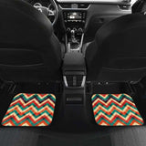 Zigzag Chevron Colorful Pattern Front And Back Car Mats 110728 - YourCarButBetter