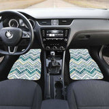 Zigzag Chevron Paint Design Pattern Front And Back Car Mats 110728 - YourCarButBetter