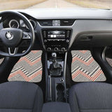 Zigzag Chevron Striped Pattern Front And Back Car Mats 110728 - YourCarButBetter