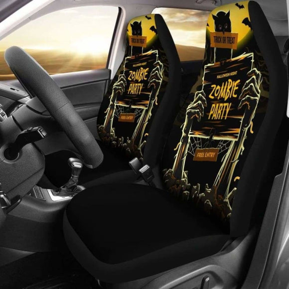 Zombie Party Halloween Car Seat Covers 102802 - YourCarButBetter